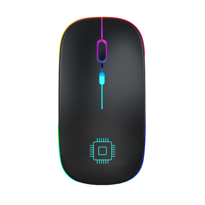 Overclocked 2.4Ghz Rechargeable Wireless Mouse USB Receiver With LED For PC