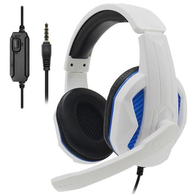 3.5mm Gaming Headset Mic Deep Bass Stereo Sound Over Ear