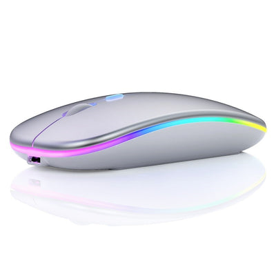 2.4Ghz Rechargeable Wireless Mouse USB Receiver With LED For PC Laptop